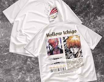 Comfort Colors Bleach Ichigo T-Shirt | Minimal Anime Skull Illustration