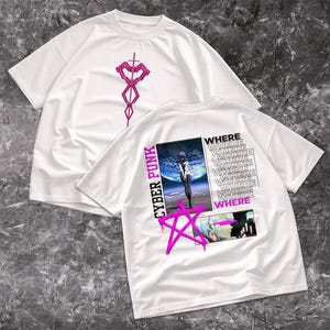 Comfort Colors Cyberpunk Edgerunners Lucy T-Shirt | Heart Sword Shirt image 1