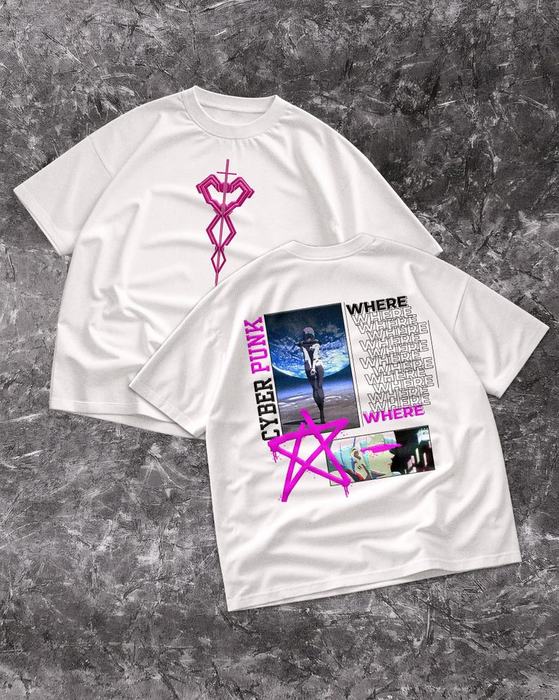 Comfort Colors Cyberpunk Edgerunners Lucy T-Shirt | Heart Sword Shirt image 1