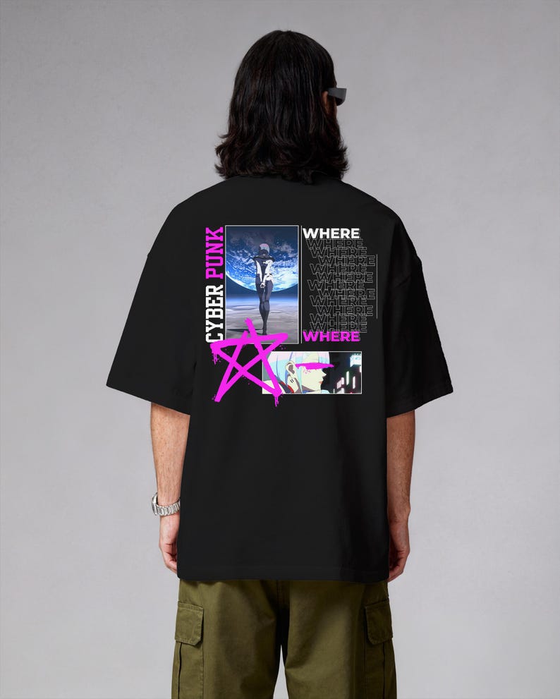 Dark Colors Cyberpunk Edgerunners Lucy T-Shirt image 4