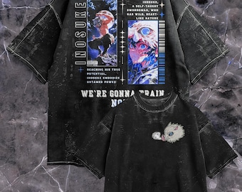 Dark And Comfort Colors Demon Slayer Inosuke T-Shirt | Kimetsu no Yaiba Anime Tee