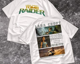 Comfort Colors Oldschool Lara Croft MEME Tomb Raider Vintage T-Shirt