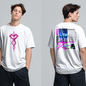 Comfort Colors Cyberpunk Edgerunners Lucy T-Shirt | Heart Sword Shirt image 3
