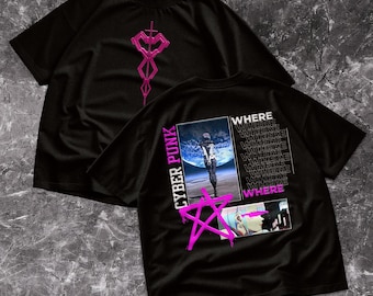 Dark Colors Cyberpunk Edgerunners Lucy T-Shirt