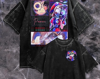 The Amazing Digital Circus Pomni Couple Tshirt, Elite Premium Design All Colors Comfort Dark Style Cartoon