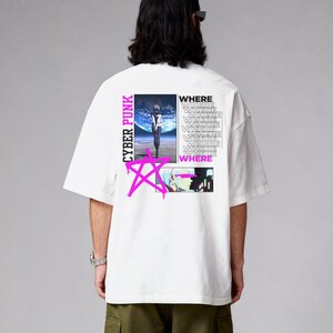 Comfort Colors Cyberpunk Edgerunners Lucy T-Shirt | Heart Sword Shirt image 4