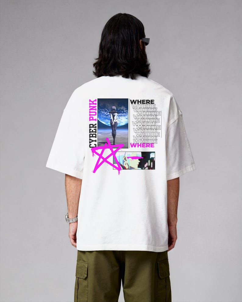 Comfort Colors Cyberpunk Edgerunners Lucy T-Shirt | Heart Sword Shirt image 4