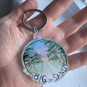 Location | Texas | Keychain | Clear Acrylic Die Cut | Original Artwork