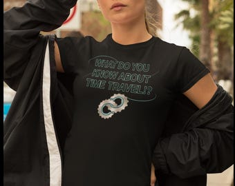 Camiseta de ciencia ficción con viajes en el tiempo - Diseño unisex futurista