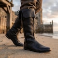 Medieval Leather Boots – Viking Renaissance Cosplay Boots – Pirate LARP Costume Shoes – Knight Fantasy Boots product logo