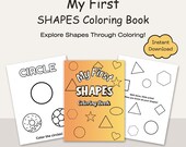 Shapes Coloring Book: Educational Toddler Activity (Printable PDF)