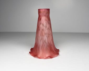 Vintage Lily Lamp Shade pink Art Glass Lily Table Lamp Replacement shade