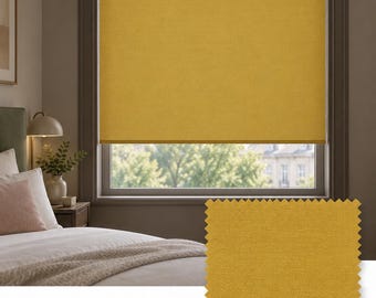 Carnival Ochre 205 Roller Blind, Made to Measure