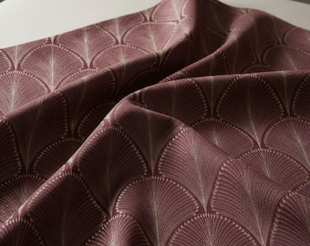 Tkanina żakardowa w kształcie wachlarza w stylu art déco – tkanina na zasłony, draperie i tapicerkę – 7 kolorów