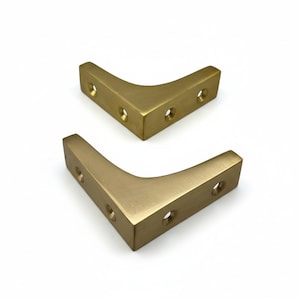 Cantoneira de latão polido para cômoda – Protetor de móveis, 50 mm (pacote com 2)