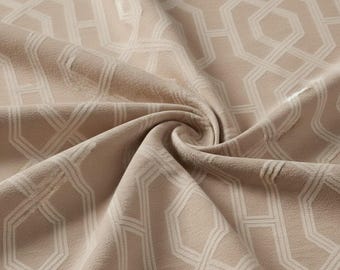 Tkanina żakardowa w geometryczne wzory – Geo tapicerka, tkanina na zasłony, 9 kolorów