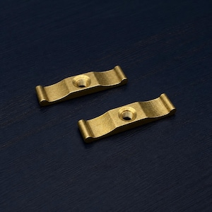 5x Botão Giratório de Latão 35 mm - Fixador para Ferragens de Porta