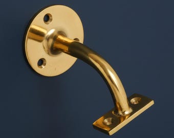 Solid Brass Handrail Bracket – Multiple Sizes Available 63mm & 75mm - Solid and Heavy Duty Hardware