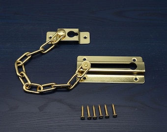 Brass Door Chain 84mm Security Door Guard Chain