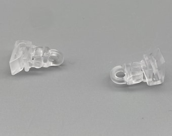Pierścienie zabezpieczające do rolet rzymskich: przezroczyste plastikowe klipsy zabezpieczające (opakowanie 10 szt.)