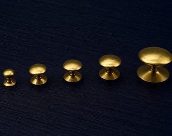 Solid Brass Victorian Knobs – Polished & Lacquered – Rear Fix (13mm-50mm)