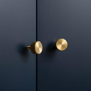 Matte Brass Knurled Cabinet Knob Modern Drawer Pull Luxury Kitchen Hardware