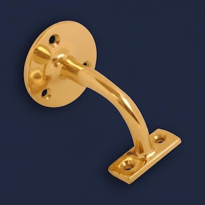 Massief messing leuningbeugel – meerdere maten beschikbaar: 63 mm en 75 mm – solide en heavy-duty hardware