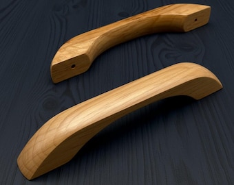 Solid Oak Wooden Handles - 96mm Hole to Hole - Various Finishes