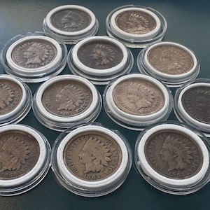 Lot of 12 Early Indian Head Pennies (1859-1864) — Verified Heavy Copper-Nickel Civil War Cents