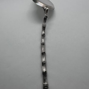 Antique Christofle Silverplate Bamboo Handle Server