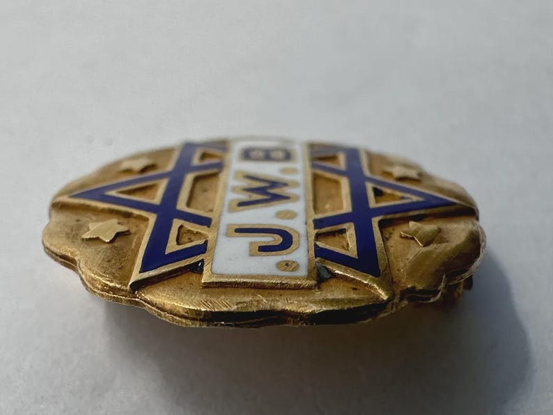 Early 20th Century J.W.B. Enamel Pin