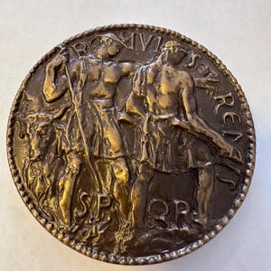 "The Society of Medalists" - 61st Issue Bronze Medal - By Leo Lentelli - Original Box