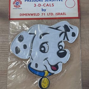 Vintage Israeli Disney 3-D-CALS Large Stickers by Dimenweld 71 - Set of 4 Sealed Packs