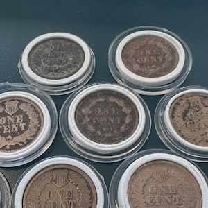 Lot of 12 Early Indian Head Pennies (1859-1864) — Verified Heavy Copper-Nickel Civil War Cents