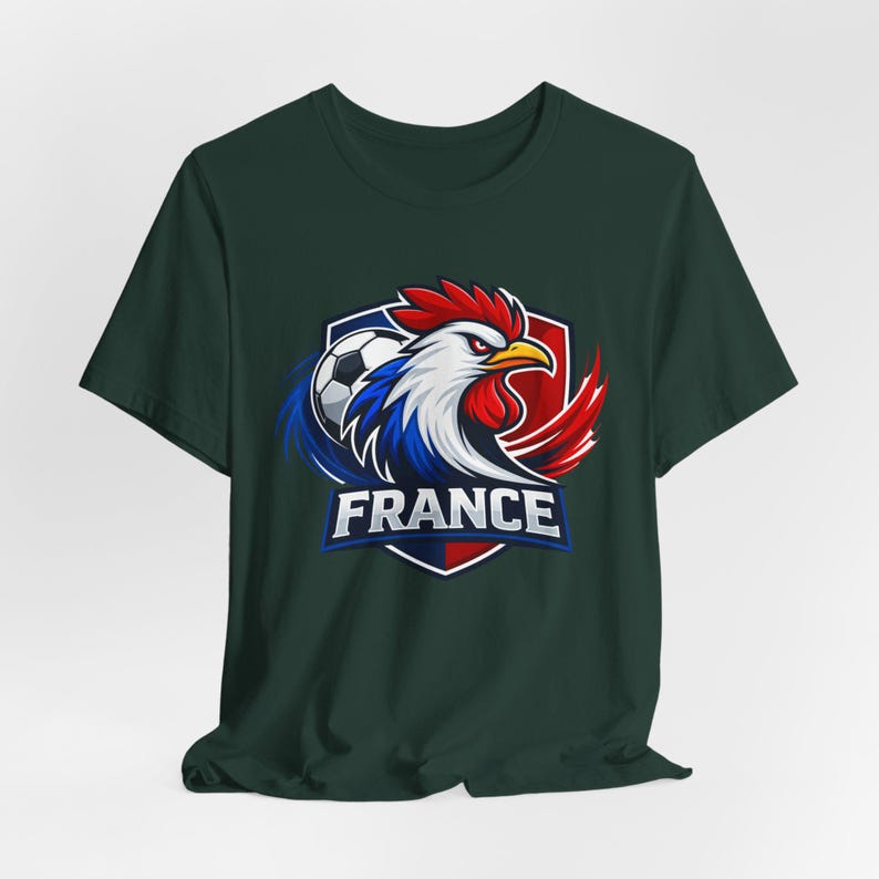 Koszulka piłkarska z herbem Rooster Crest France: odzież dla kibiców francuskiej piłki nożnej zdjęcie 11