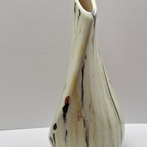 Vintage Mid-Century Vase Hand Signed Modern  Abstract Ceramic Art Pottery 13 in