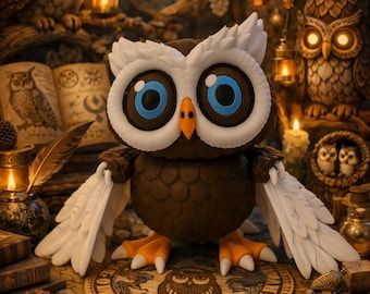 3D Printed Owl Figure | Fidget