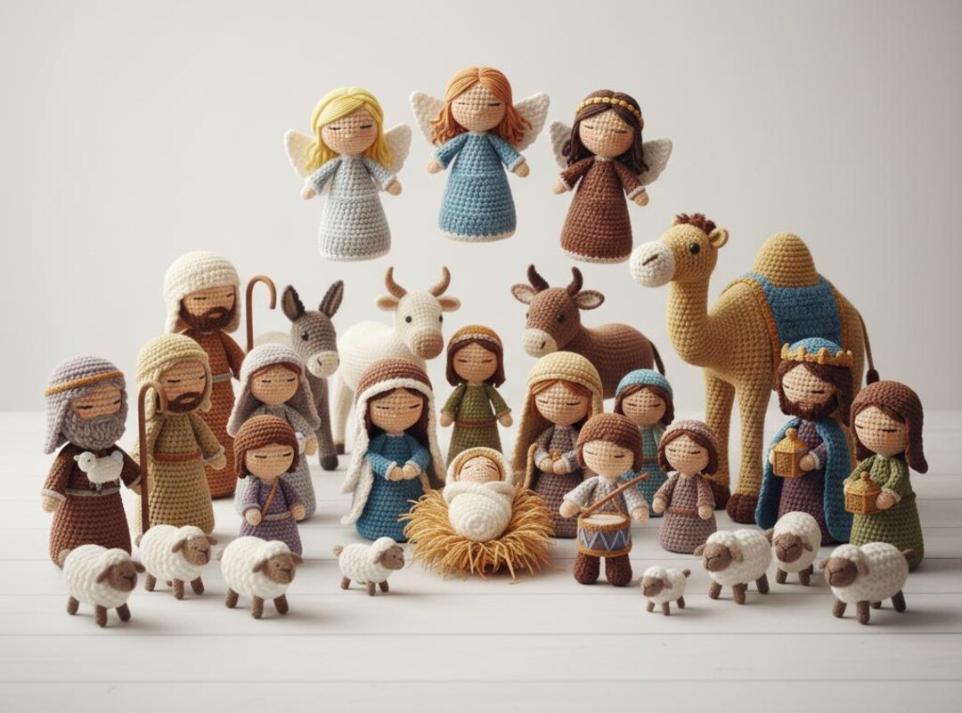 Amigurumi Nativity Set Crochet Pattern (PDF) - Etsy