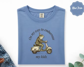 Camiseta "Voy a avergonzar a mis hijos", Camiseta divertida de papá con rana, Regalo para papá de Comfort Colors, Camiseta del Día del Padre, Camiseta para papás que avergüenzan, Camiseta para mamá