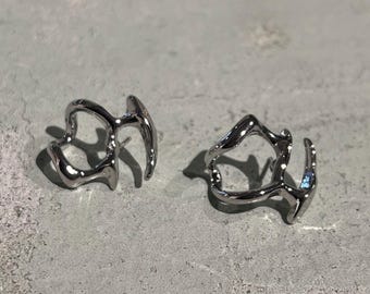 Skulpturale Ohrstecker | Statement Schmuck | Moderne auffällige Ohrringe
