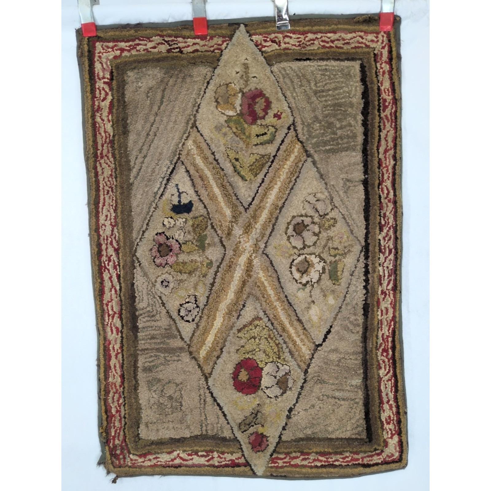 Vintage Hooked Rug - Etsy Vintage Hooked Rug - Etsy