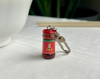 Crispy Chili Oil Jar Keychain