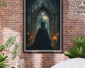 Unique Modern Gothic Digital Print 2