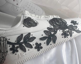 Bespoke Till Death Air Force 1 Bridal Sneakers
