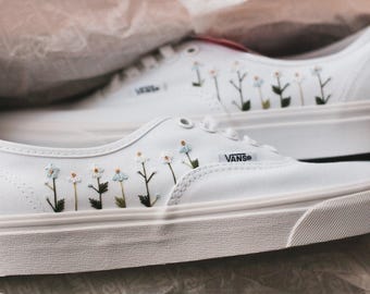 Bespoke Embroidered Wildflower Bridal Vans