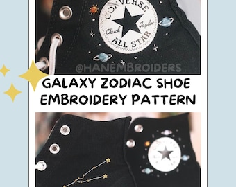 Wzór haftu na butach Galaxy