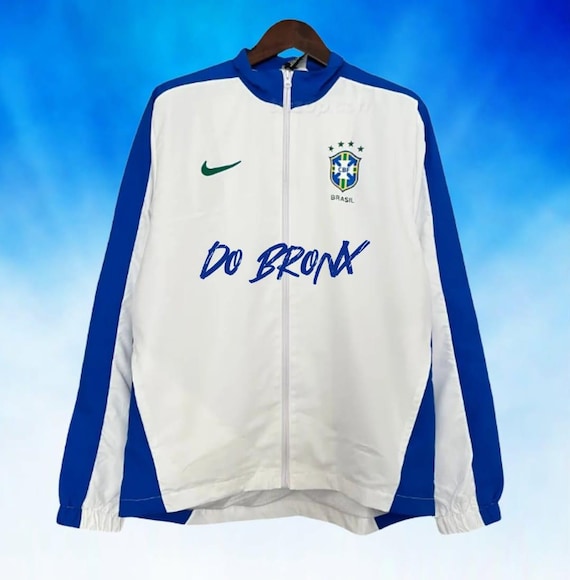 Do Bronx Racing Jacket | White Blue Windbreaker | Lightweight Gym