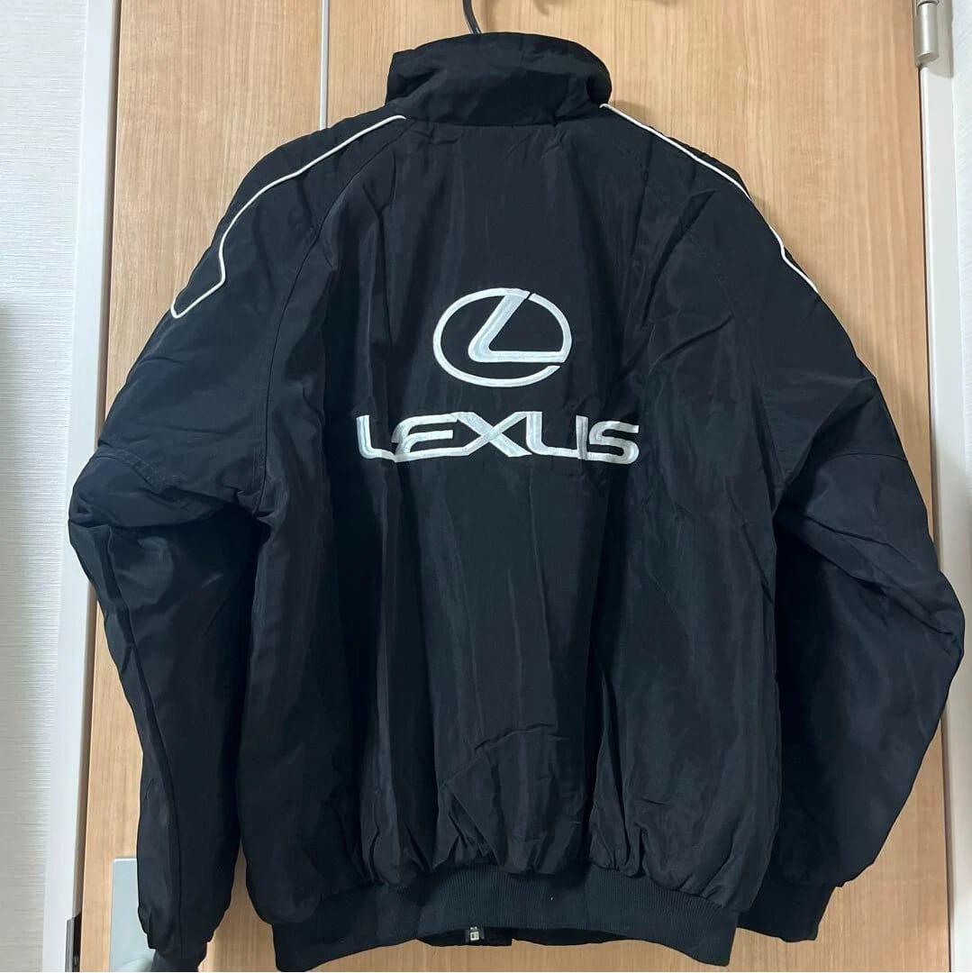 Vintage 90s Lexus Racing Jacket | Black Full Zip Windbreaker