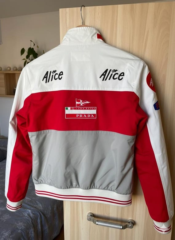 Rare 00s PRADA Luna Jacket, Vintage Prada Sport Racing Windbreaker
