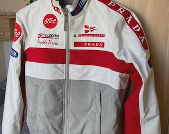 Rare 00s PRADA Luna Jacket, Vintage Prada Sport Racing Windbreaker, Italian Sailing Team Streetwear